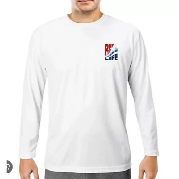 Reel Life Long Sleeve Graphic TShirt Mens Large New Fishing - Picture 1 of 10